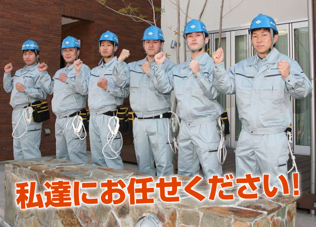 私達にお任せください！
